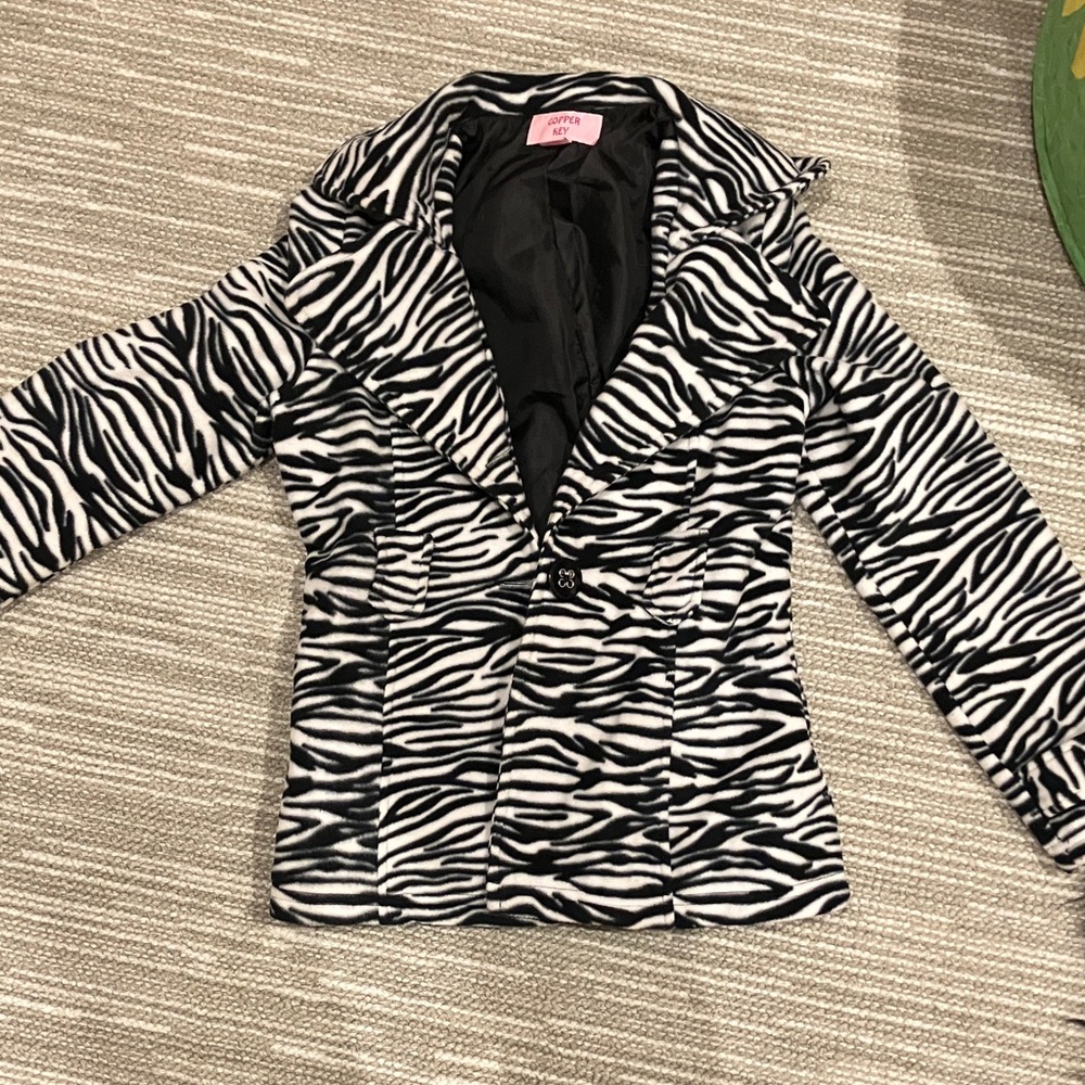 Girls zebra fun jacket